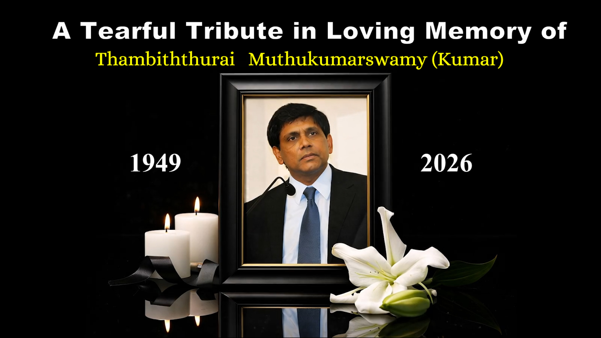 A Video Tribute to T. Kumar by Tamil Diaspora News