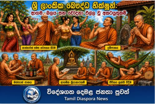 බෞද්ධ පූජකවරුන්ට එරෙහි ක්‍රමානුකූල අපරාධ චෝදනා ශ්‍රී ලංකාවේ දෙමළ ප්‍රදේශවල කනස්සල්ල වැඩි කිරීමට හේතු වේ