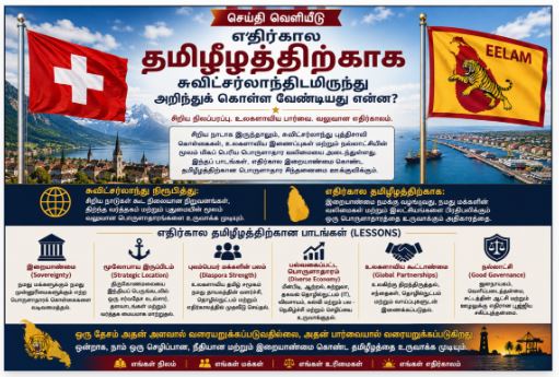 வருங்காலத் தமிழ் ஈழம் சுவிட்சர்லாந்திடமிருந்து என்ன கற்றுக்கொள்ள முடியும்? சிறிய நிலப்பரப்பு என்பது பொருளாதார ரீதியாக பலவீனமான ஒரு நாட்டைக் குறிக்காது