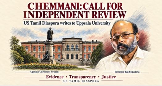 US Tamil Diaspora Writes to Uppsala University Seeking Independent Review of Professor Raj Somadeva’s Chemmani Interpretations